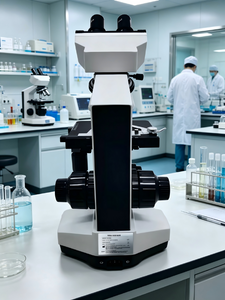 用于实验室研究的三目化合物显微镜